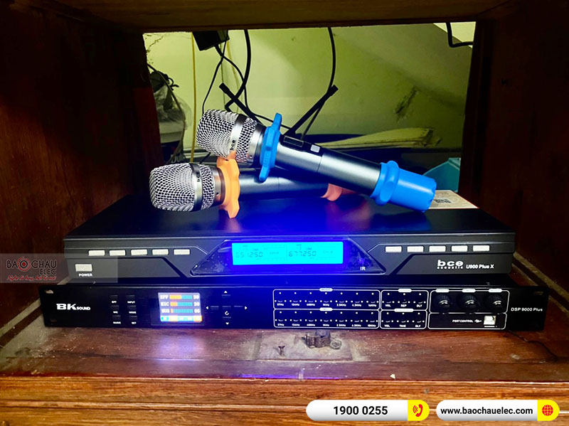 Dàn karaoke của gia đình anh Long