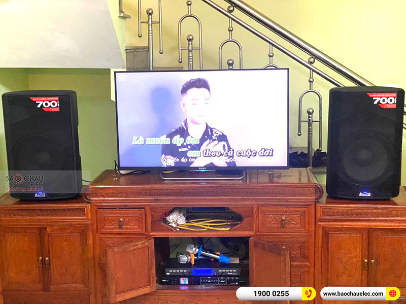 Dàn karaoke của gia đình anh Long