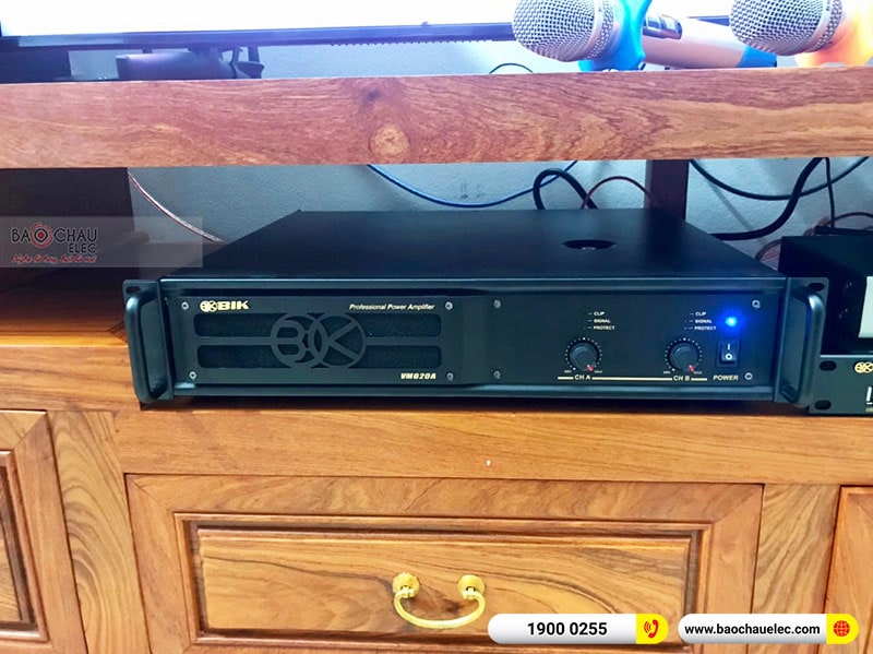 Dàn karaoke của gia đình anh Vinh