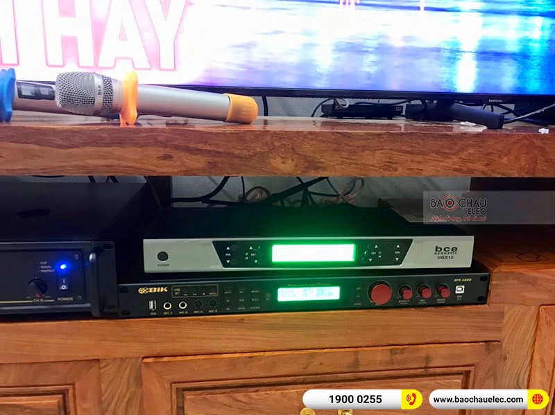 Dàn karaoke của gia đình anh Vinh