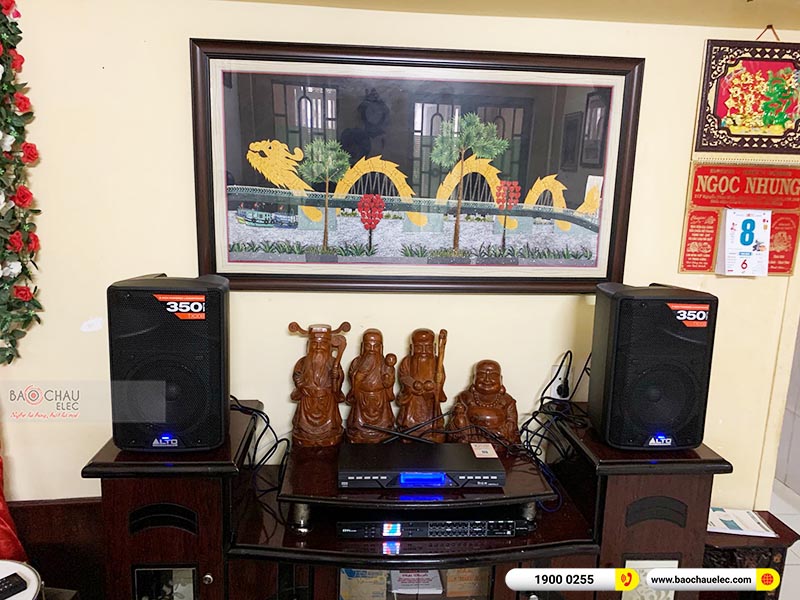 Dàn karaoke của gia đình anh Hà