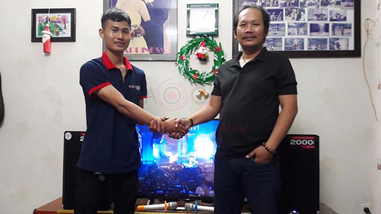 Lắp đặt dàn karaoke hay 25 triệu cho gia đình anh Bách - Phú Nhuận