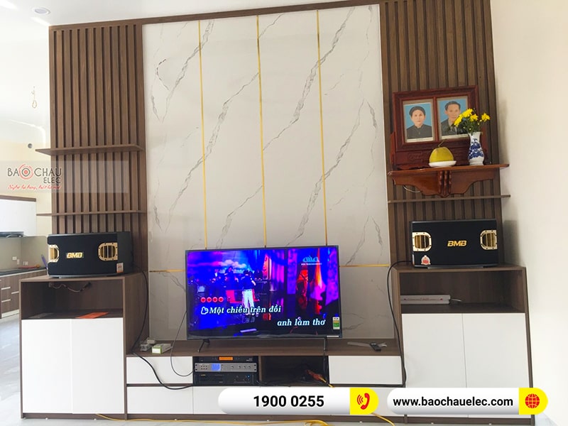 Dàn karaoke của gia đình anh Hiển