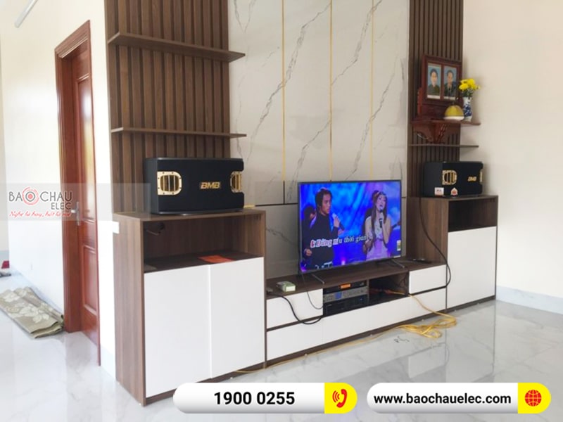 Dàn karaoke của gia đình anh Hiển