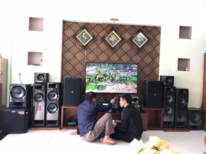 Dàn karaoke gia đình 55 triệu của anh Kiên tại Vĩnh Yên (VP)