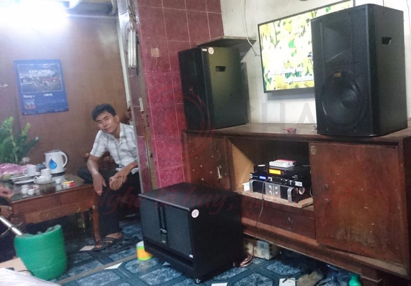 Hình ảnh lắp đặt, chuyển giao bộ dàn âm thanh gia đình hơn 65 triệu cho gia đình anh Đạt ở TP HCM