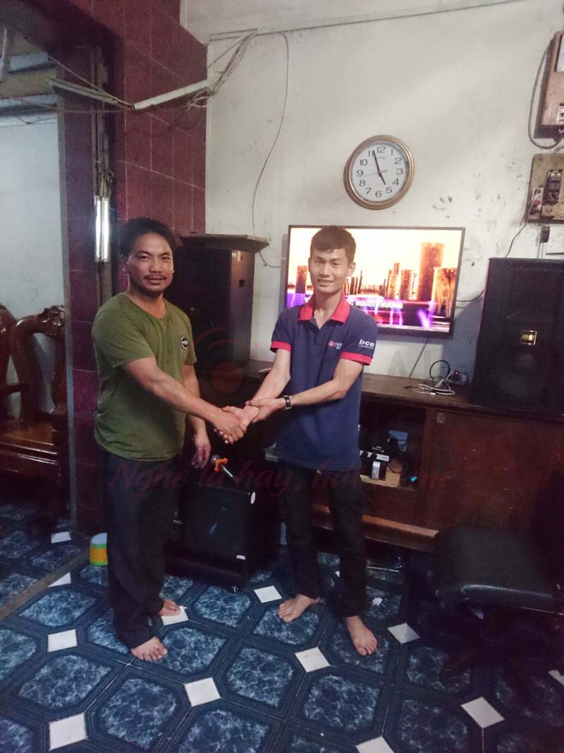 Hình ảnh lắp đặt, chuyển giao bộ dàn âm thanh gia đình hơn 65 triệu cho gia đình anh Đạt ở TP HCM