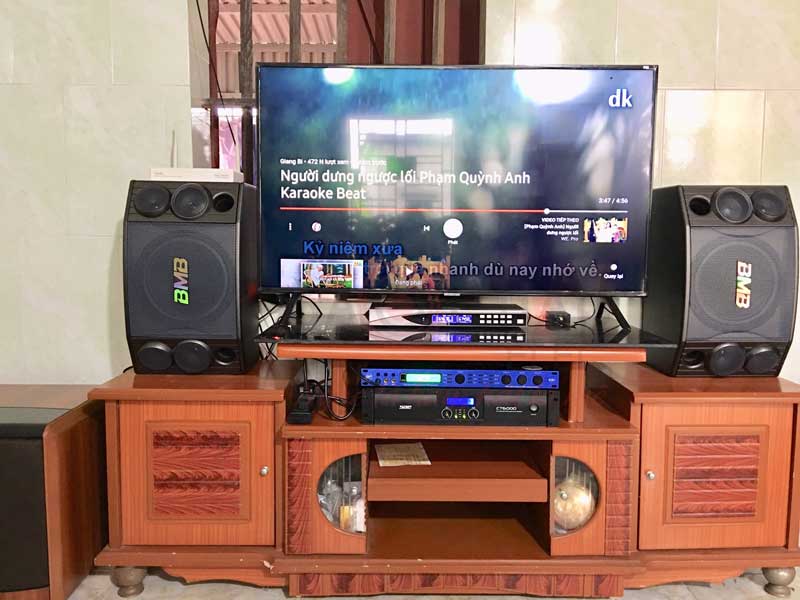 Hình ảnh lắp đặt, chuyển giao bộ dàn âm thanh gia đình hơn 28 triệu cho gia đình Anh Hải ở Hải Phòng