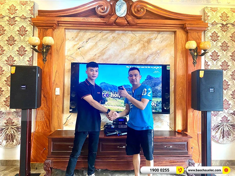 Lắp đặt dàn karaoke hiện đại cho gia đình anh Tuấn tại Hải Dương