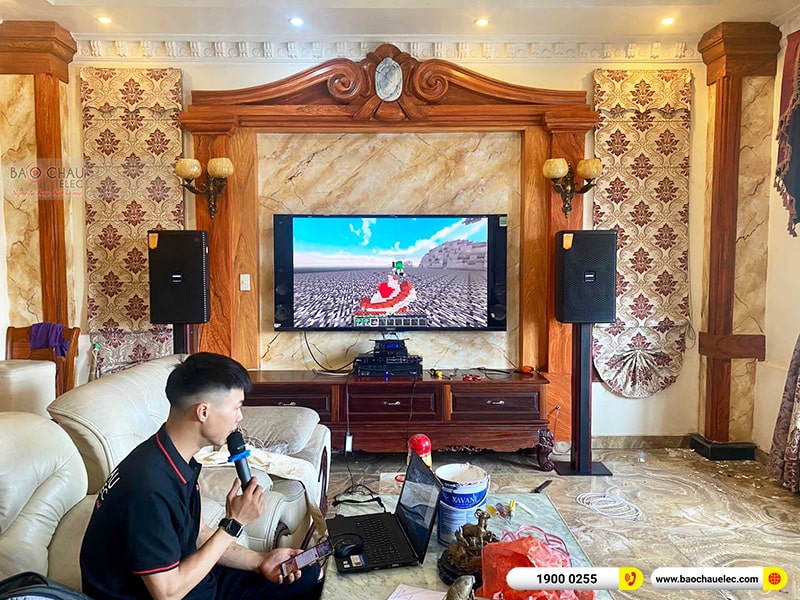 Lắp đặt dàn karaoke hiện đại cho gia đình anh Tuấn tại Hải Dương