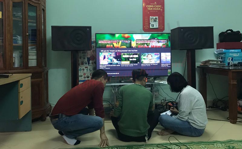 Lắp đặt dàn karaoke 35 triệu cho gia đình chị Hường - Mai Lâm (Đông Anh -HN)