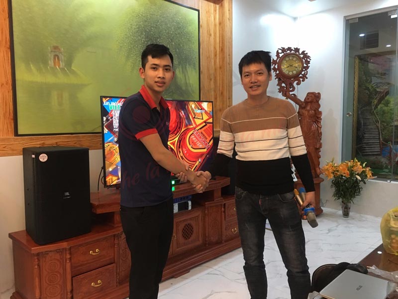 Dàn karaoke gia đình 65 triệu của chị Hương tại Hải Dương