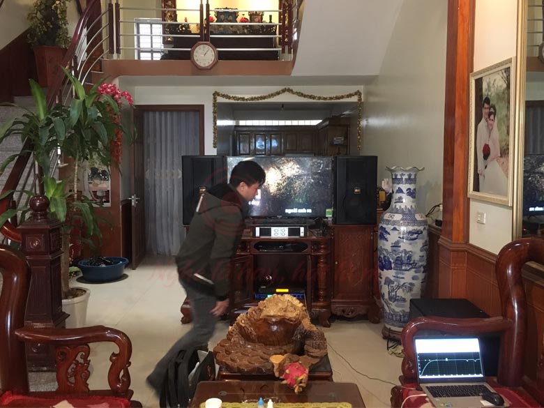 Lắp đặt dàn karaoke chất lượng cao cho chú Khương tại Yên Lạc (VP)