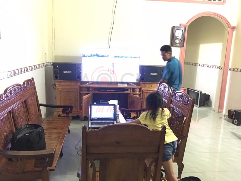 Hình ảnh lắp đặt, chuyển giao bộ dàn âm thanh gia đình 40 triệu tại Biên Hòa