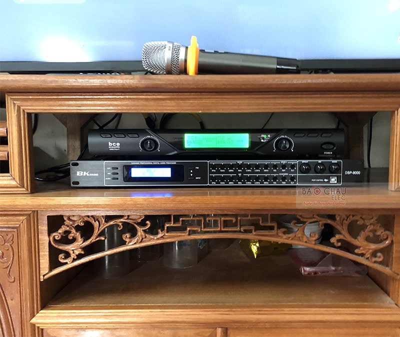 Vang số chỉnh cơ BK sound DSP9000 xử lý âm thanh cực hay, hạn chế tối đa tình trạng hú rít
