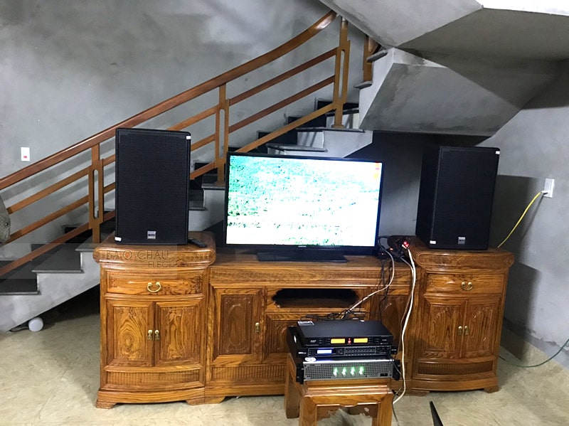Tổng thể dàn karaoke của gia đình anh Hiệp