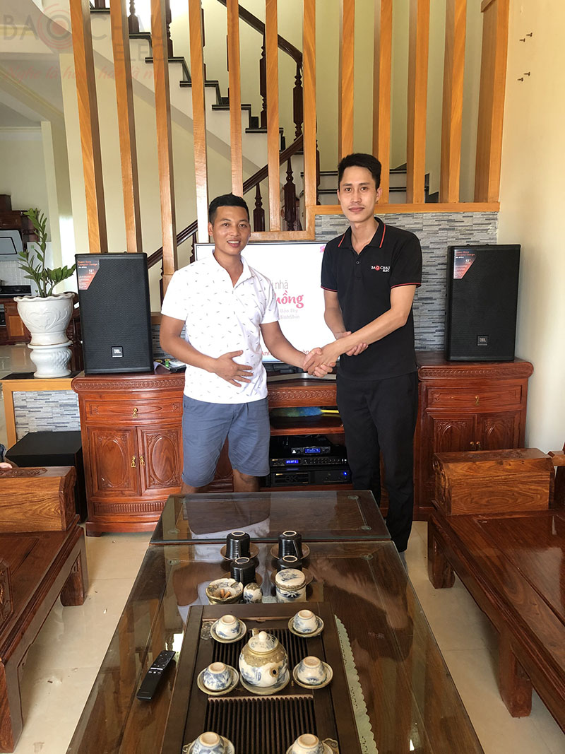 Anh Kiểm rất hài lòng về chất lượng bộ dàn và sự chuyên nghiệp của đội ngũ kỹ thuật viên Bảo Châu Elec