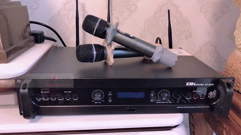 Đẩy liền vang kèm micro không dây BKsound DP6000 - sản phẩm 3 trong 1, nhỏ gọn, tiện lợi, dễ sử dụng, phù hợp với nhiều không gian giải trí khác nhau cho phòng từ 20 - 30m2