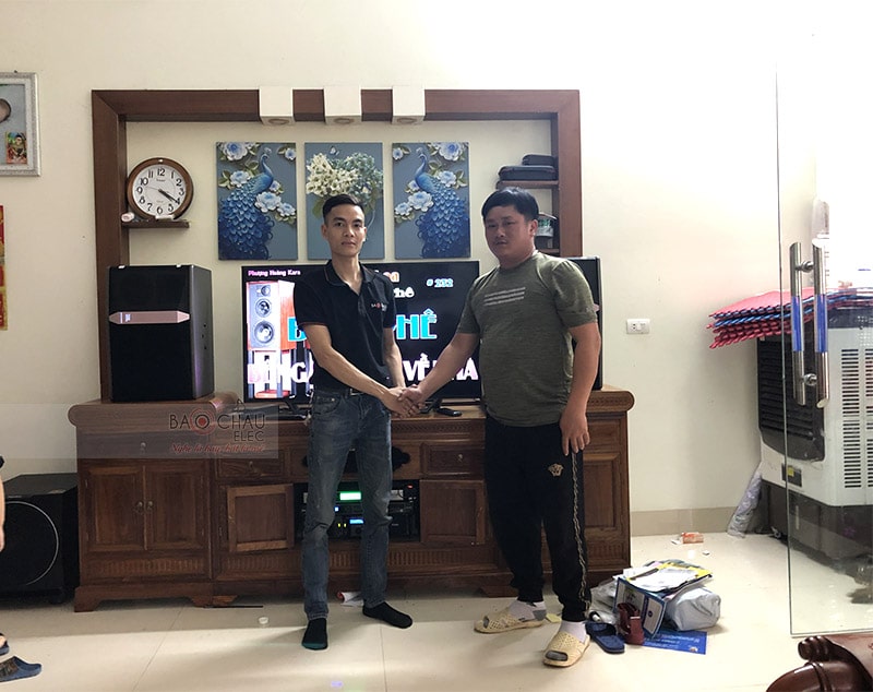 Anh Trọng rất hài lòng về chất lượng bộ dàn cũng như sự nhiệt tình, chuyên nghiệp của đội ngũ kỹ thuật viên Bảo Châu Elec