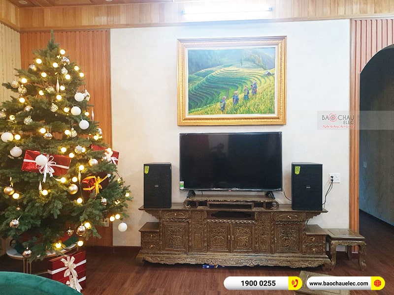 Dàn karaoke của gia đình anh Hoàng