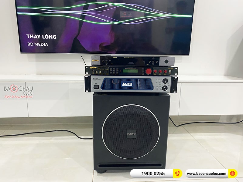 Dàn karaoke của gia đình anh Hùng