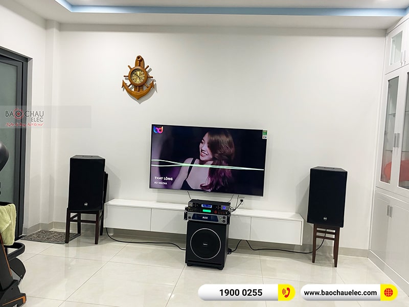 Dàn karaoke của gia đình anh Hùng