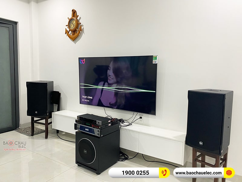 Dàn karaoke của gia đình anh Hùng
