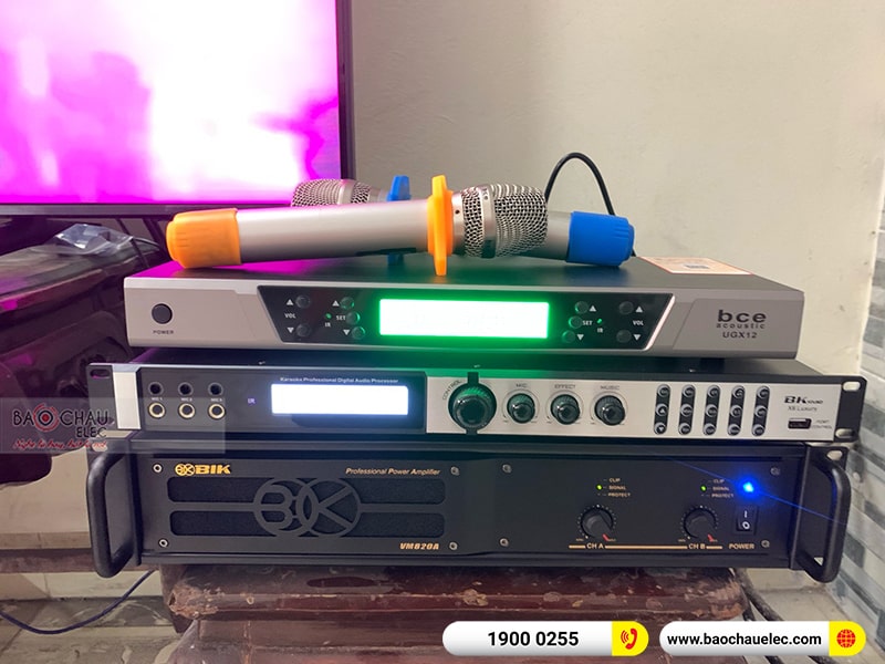 Dàn karaoke của gia đình anh Nghĩa