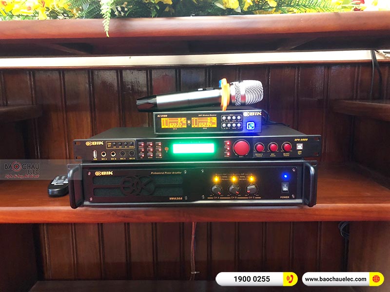 Dàn karaoke của gia đình anh Tuyến