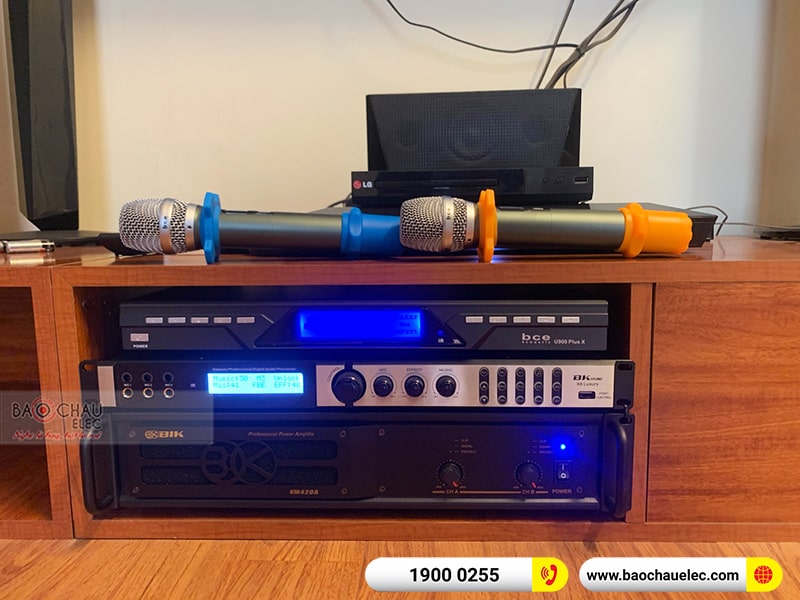 Dàn karaoke của gia đình chú Quảng