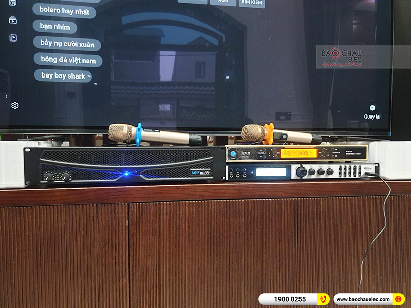 Dàn karaoke của gia đình anh Cửu