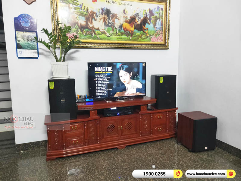 Dàn karaoke của gia đình anh Đoàn