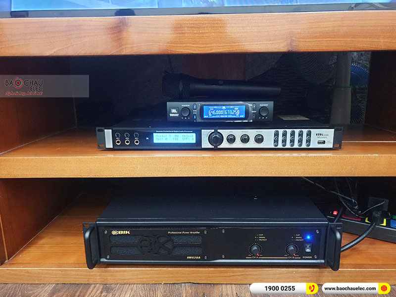 Dàn karaoke của gia đình anh Hải