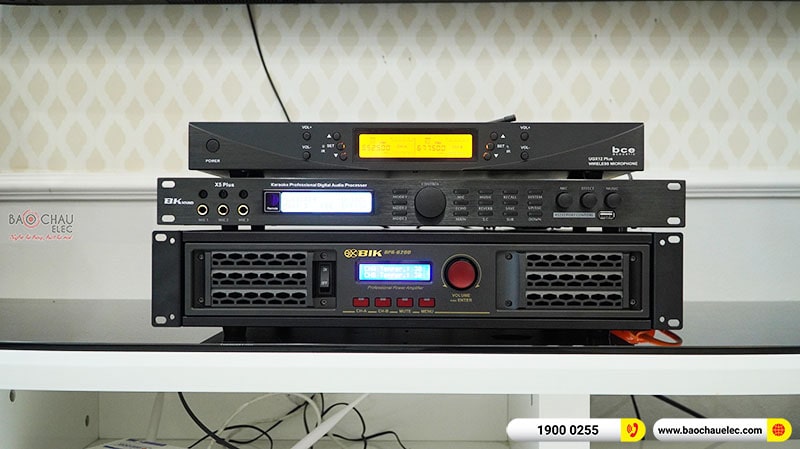 Dàn karaoke của gia đình anh Khoa