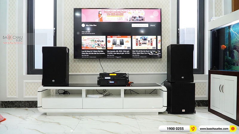 Dàn karaoke của gia đình anh Khoa