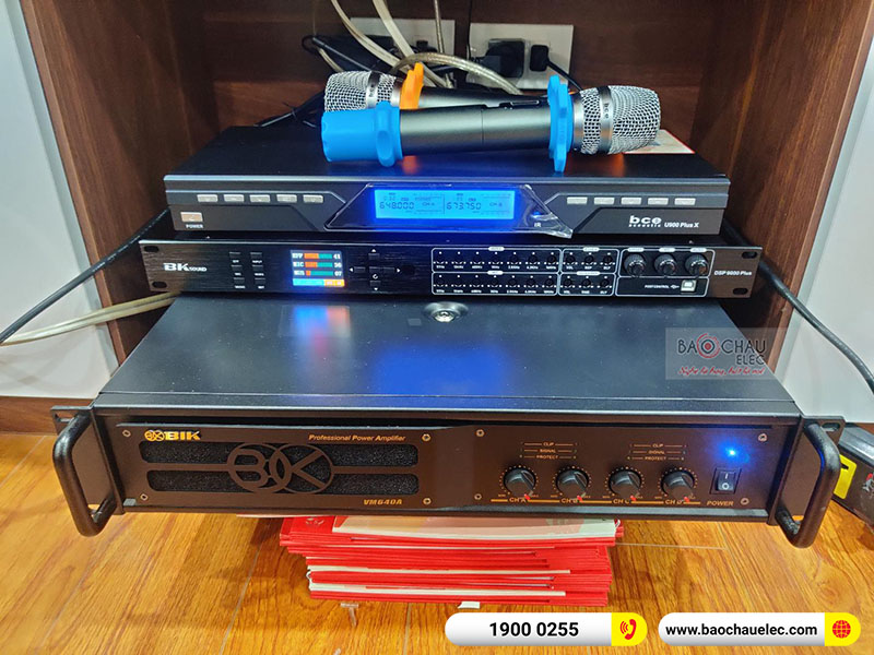 Dàn karaoke của gia đình anh Long