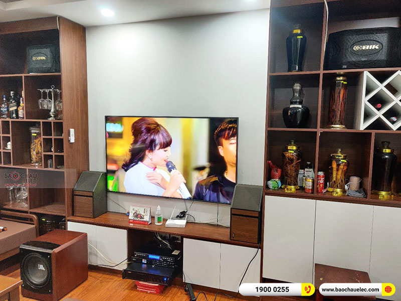 Dàn karaoke của gia đình anh Long