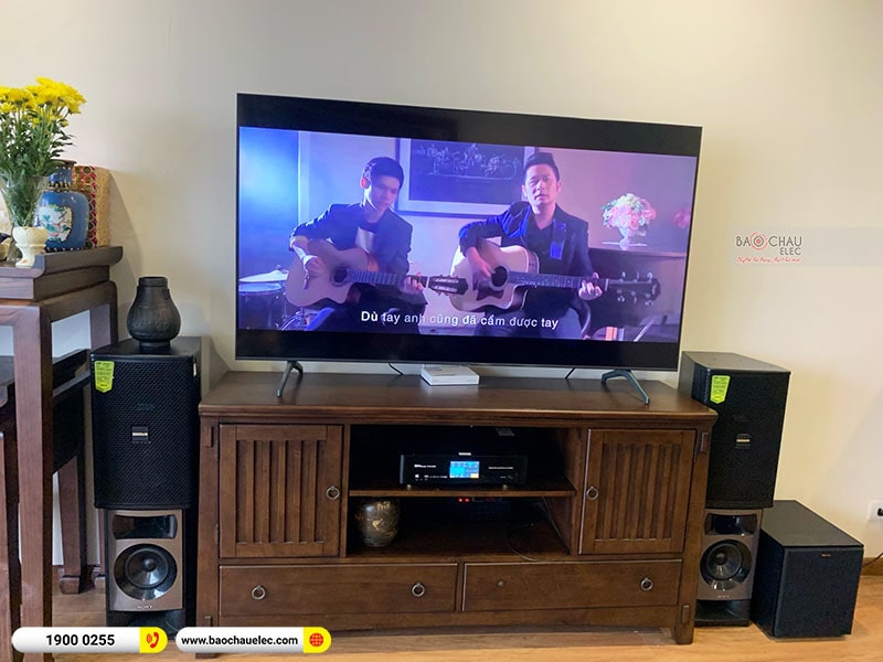 Lắp đặt dàn karaoke gia đình anh Quang tại Hà Nội