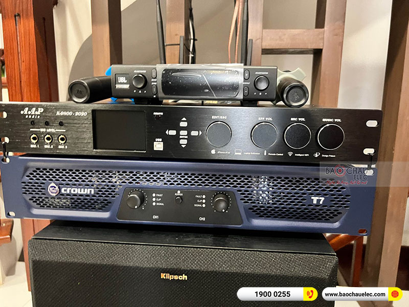 Dàn karaoke của gia đình anh Quyết