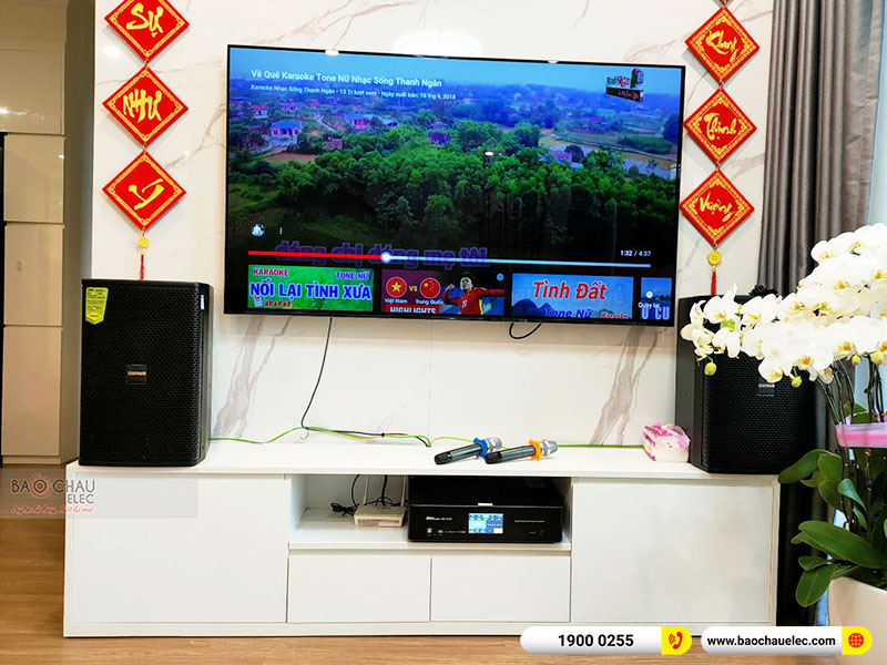 Dàn karaoke của gia đình chị Linh