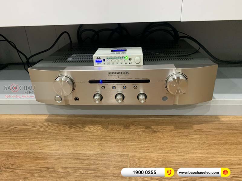 Dàn nghe nhạc của gia đình anh Khánh