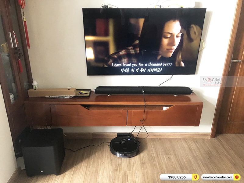 Lắp đặt bộ loa Soundbar JBL Cinema SB450 cho gia đình anh Hoàng tại Hà Nội