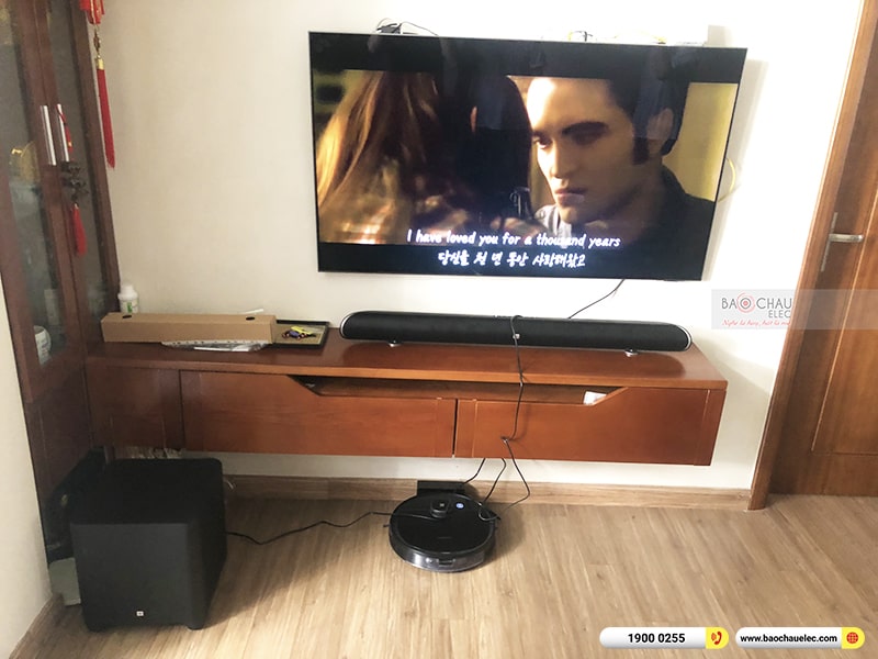 Lắp đặt bộ loa Soundbar JBL Cinema SB450 cho gia đình anh Hoàng tại Hà Nội
