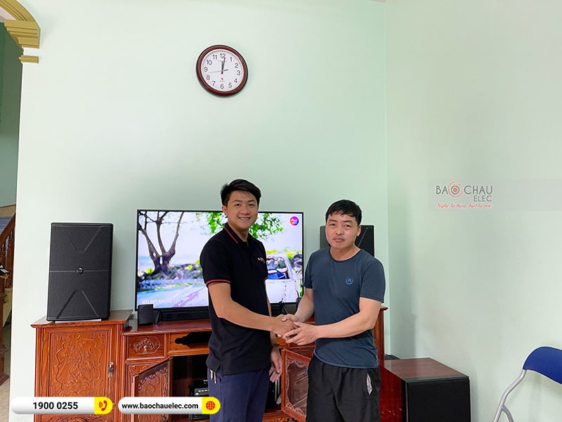 Lắp đặt dàn karaoke cho gia đình anh Minh tại Hà Nội