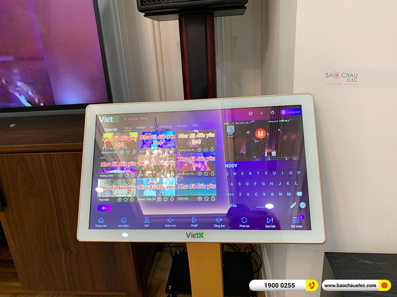 Lắp đặt dàn karaoke cao cấp cho anh Vũ tại Hà Nội