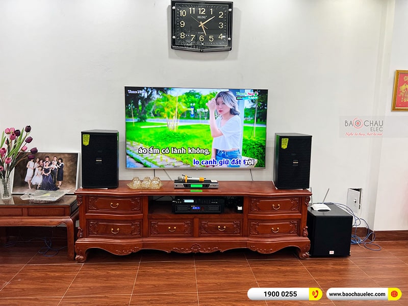 Lắp đặt dàn karaoke cho gia đình anh Vương tại Hà Nội