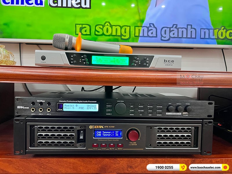 Lắp đặt dàn karaoke cho gia đình anh Vương tại Hà Nội