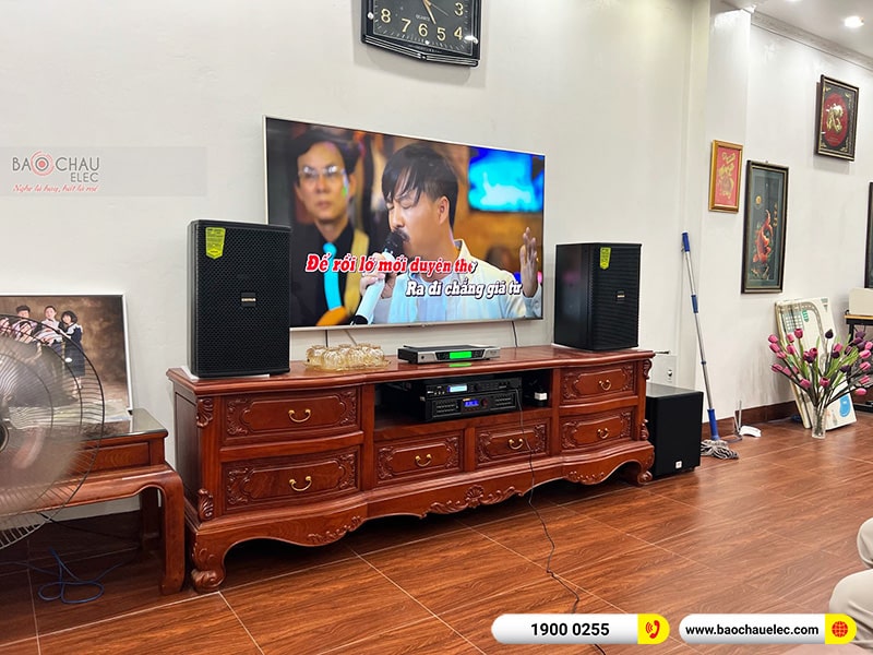 Lắp đặt dàn karaoke cho gia đình anh Vương tại Hà Nội
