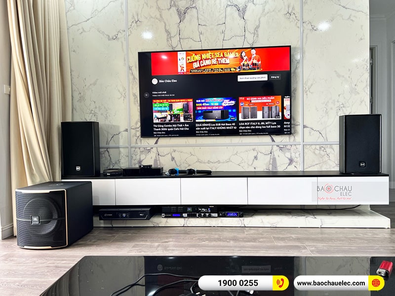 Lắp đặt dàn karaoke RCF cao cấp cho gia đình anh Đạt tại Hà Nội