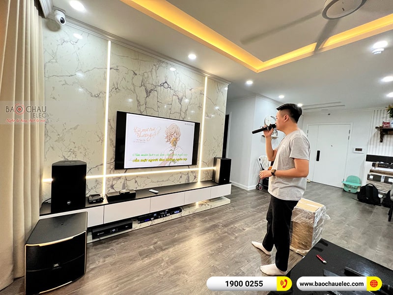 Lắp đặt dàn karaoke RCF cao cấp cho gia đình anh Đạt tại Hà Nội